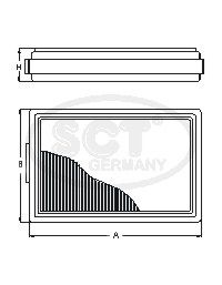 SCT GERMANY Воздушный фильтр SB 260